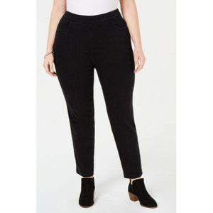 NEW ALFRED DUNNER PLUS SIZE 16W BLACK PANTS WORK